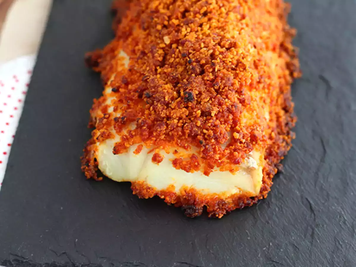 Tőkehal chorizo kéregben - fotó 2