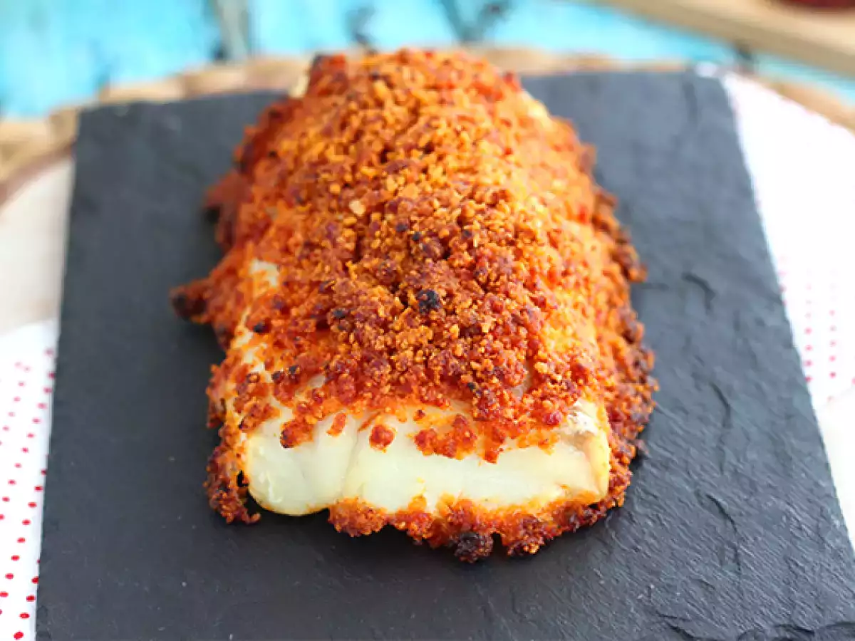 Tőkehal chorizo kéregben - fotó 4