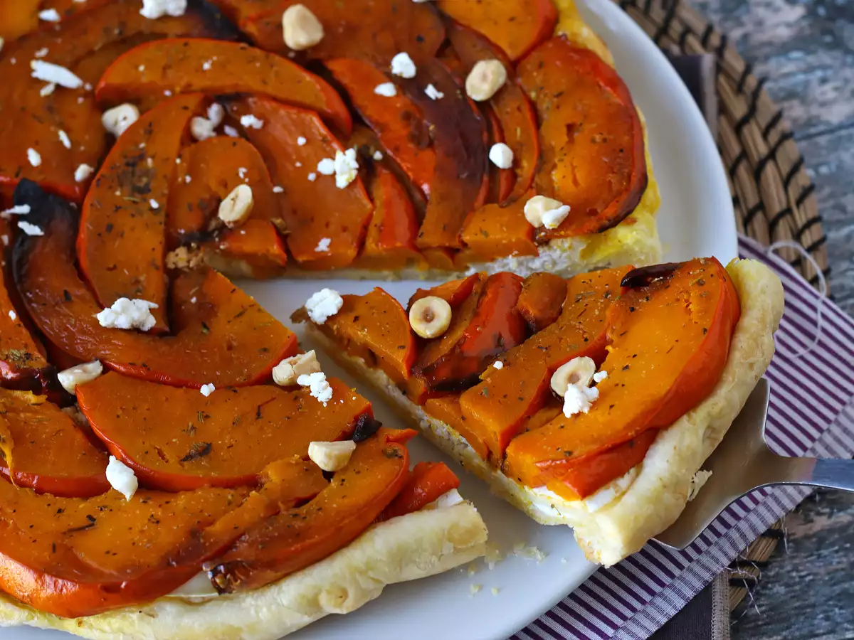 Tökös tatin kecskesajttal és mézzel - fotó 4