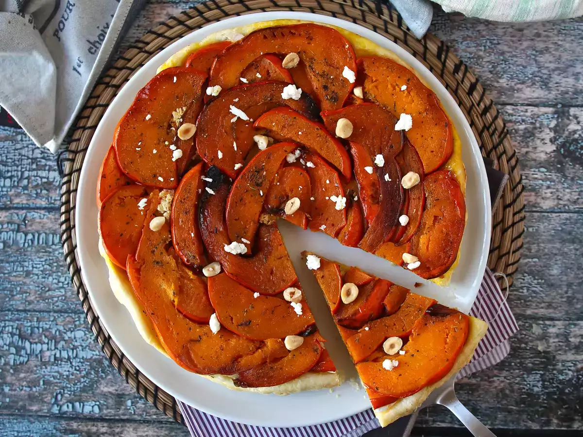 Tökös tatin kecskesajttal és mézzel - fotó 6