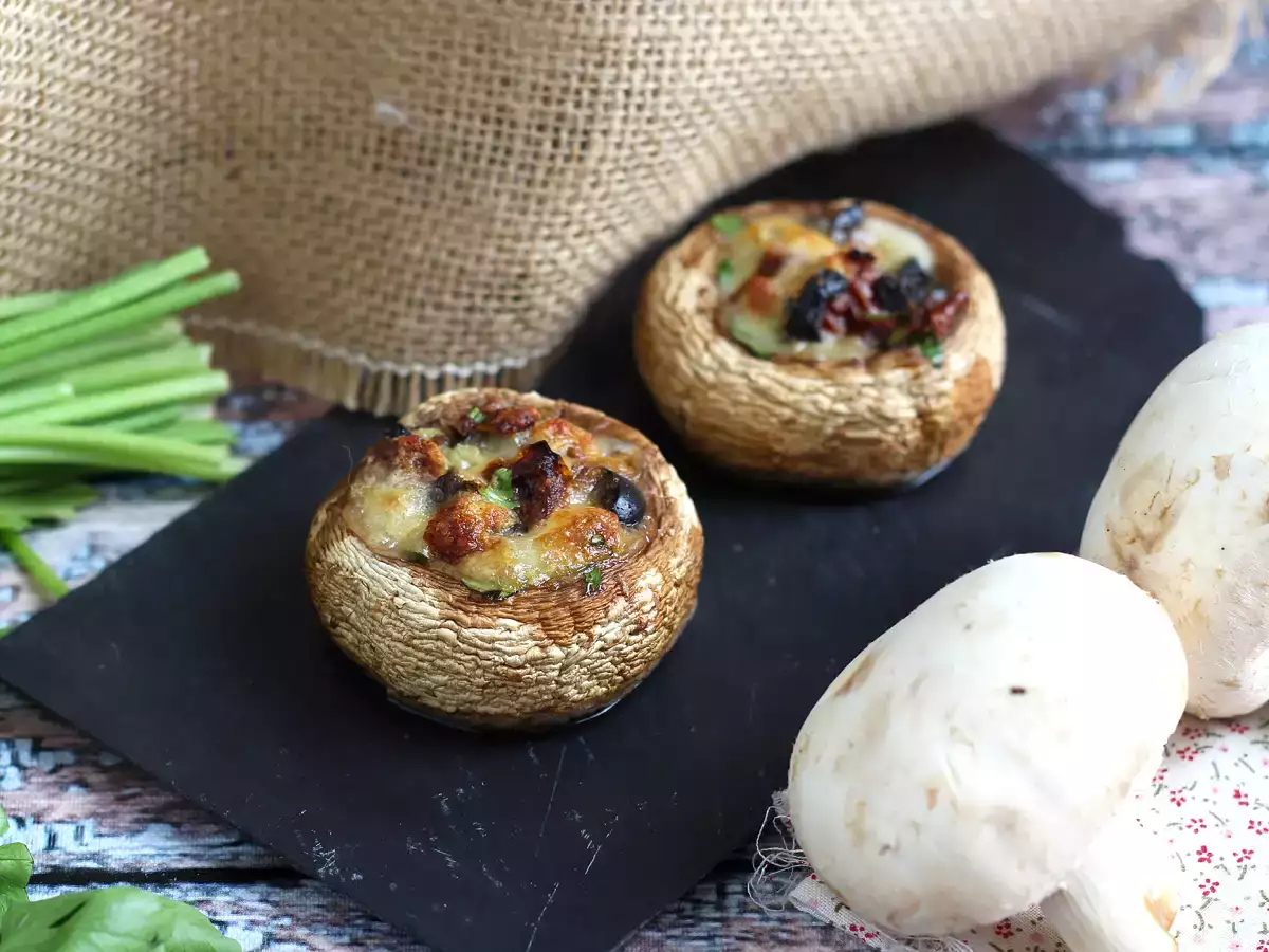 Töltött és sült gomba (nagyszerű ötlet aperitifnek) - fotó 4