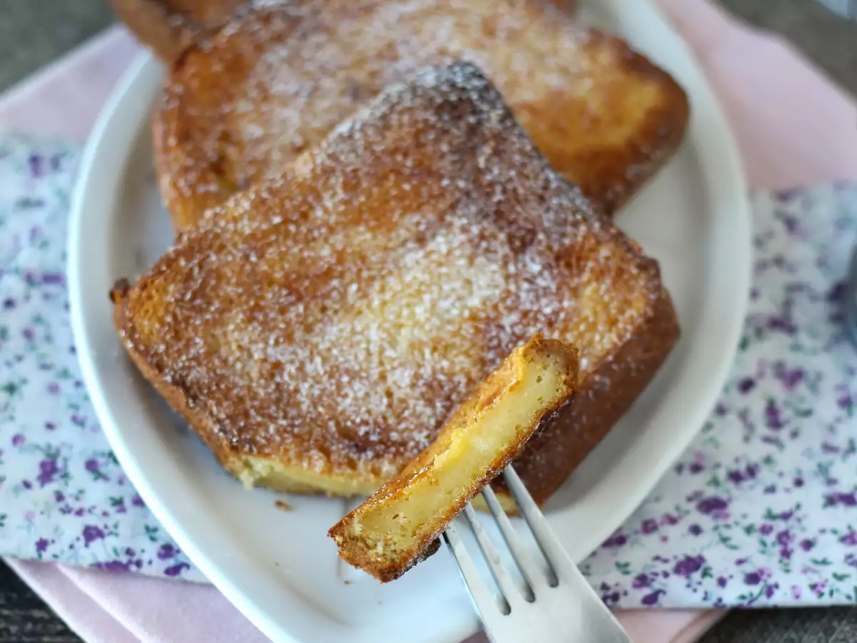 Torrijas légsütőben briós kenyérrel, egy komplikációk nélküli hagyomány - fotó 3