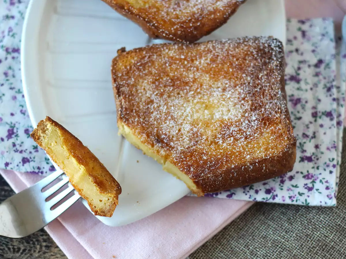 Torrijas légsütőben briós kenyérrel, egy komplikációk nélküli hagyomány - fotó 5