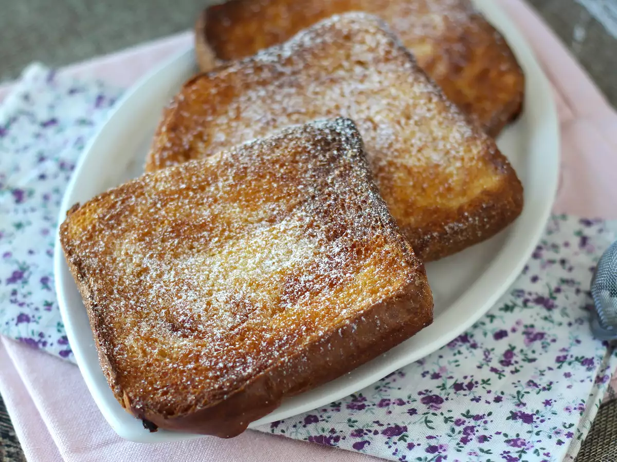 Torrijas légsütőben briós kenyérrel, egy komplikációk nélküli hagyomány - fotó 7
