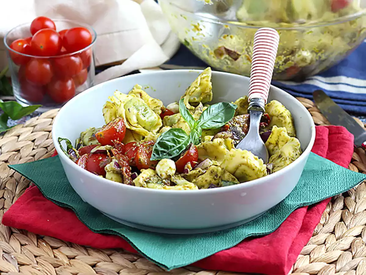 Tortellini és pesto saláta - fotó 3