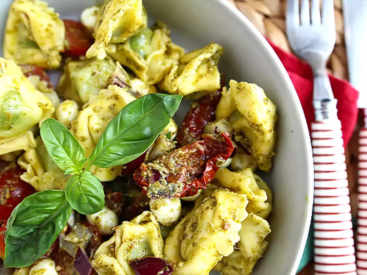 Tortellini és pesto saláta - fotó 4