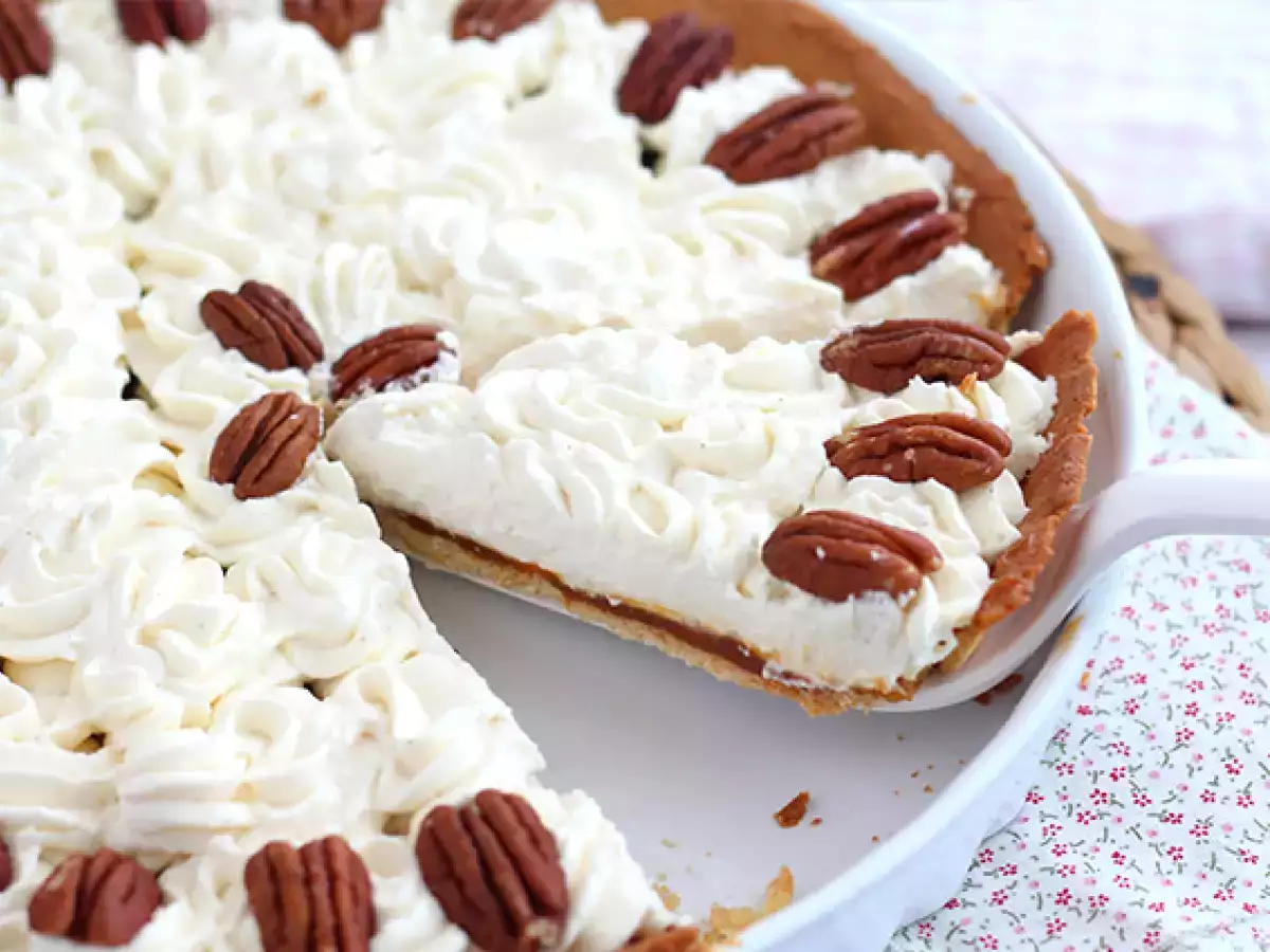 Vaníliás karamellás pekándiós torta - fotó 2