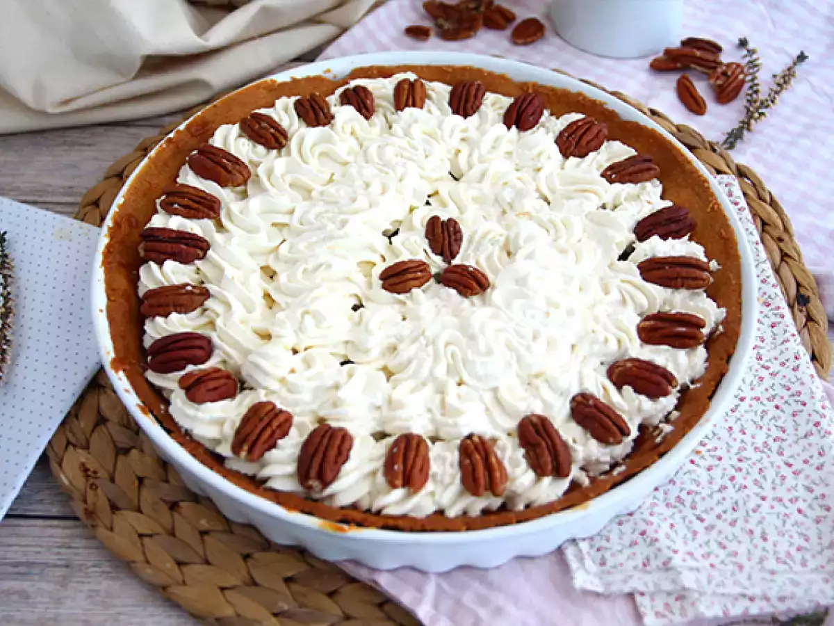 Vaníliás karamellás pekándiós torta - fotó 3