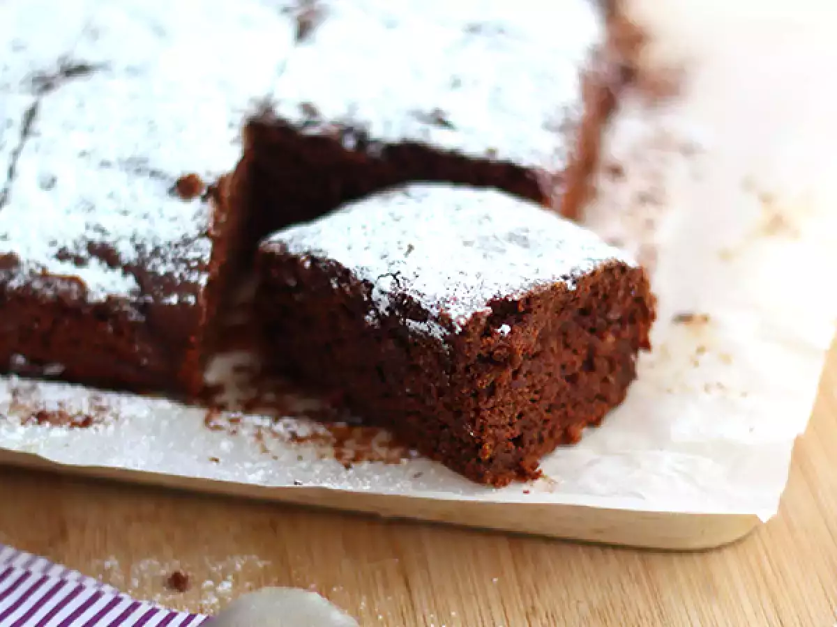 Vegán brownie, tojás- és tejmentes - fotó 3