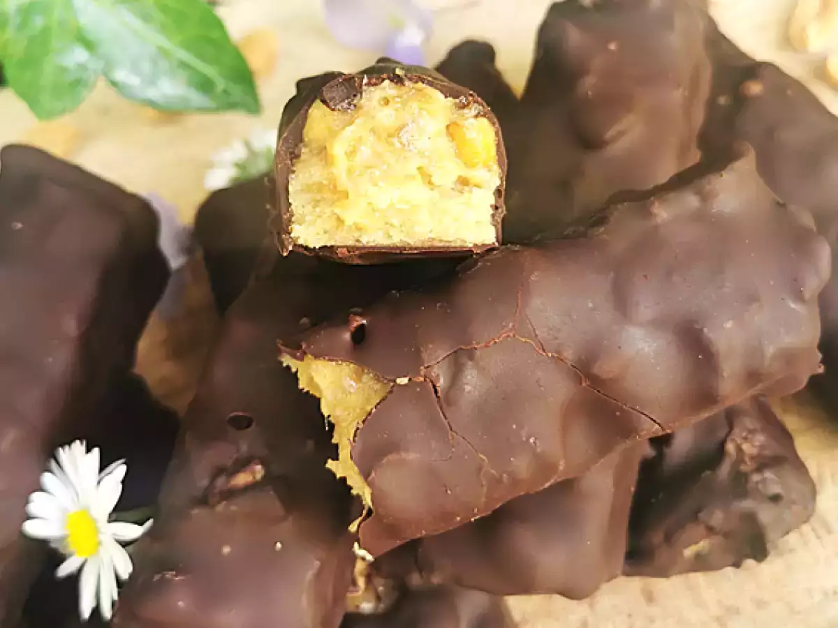 Vegán és gluténmentes házi készítésű Snickers szeletek - fotó 3
