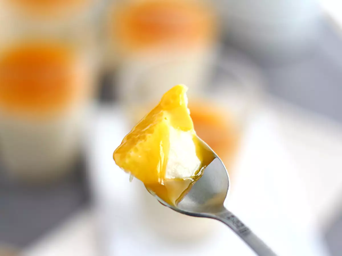 Vegán kókuszos panna cotta - fotó 3