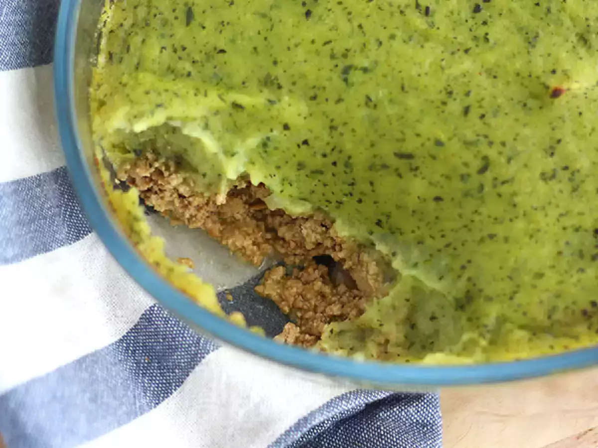 Vegán pásztor pite cukkinivel és tofuval - fotó 2
