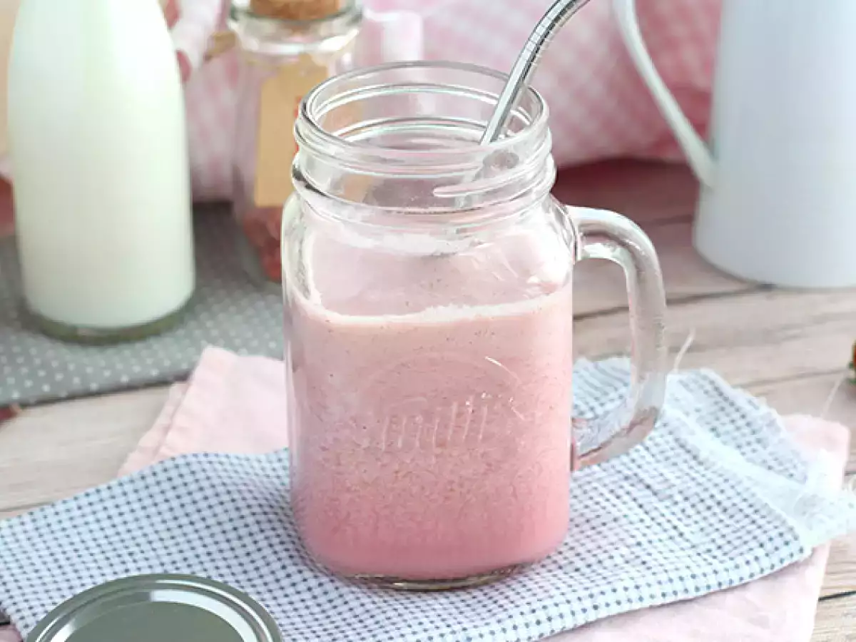 Vegán piros gyümölcs turmix - fotó 4