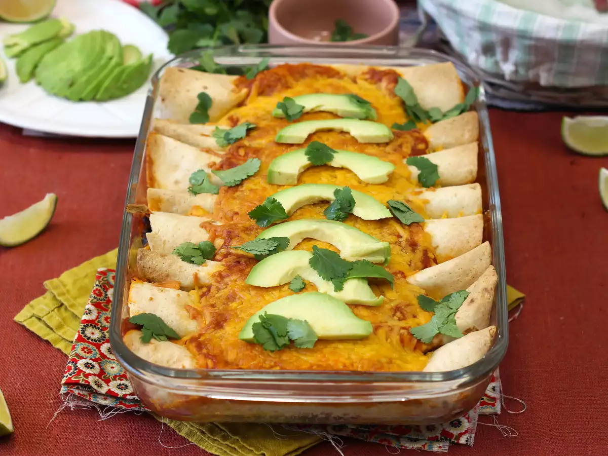Vegetáriánus enchiladas