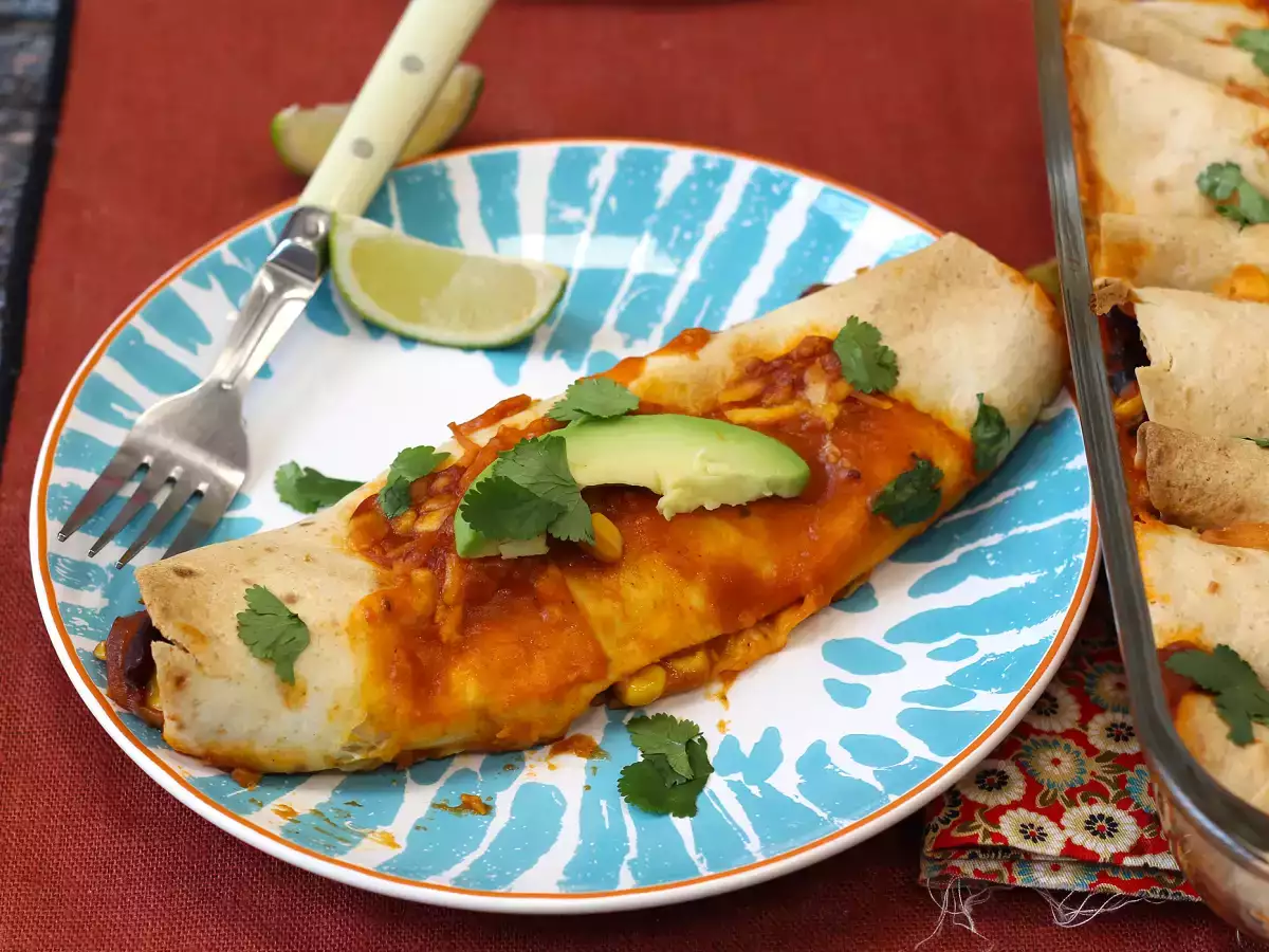 Vegetáriánus enchiladas - fotó 4