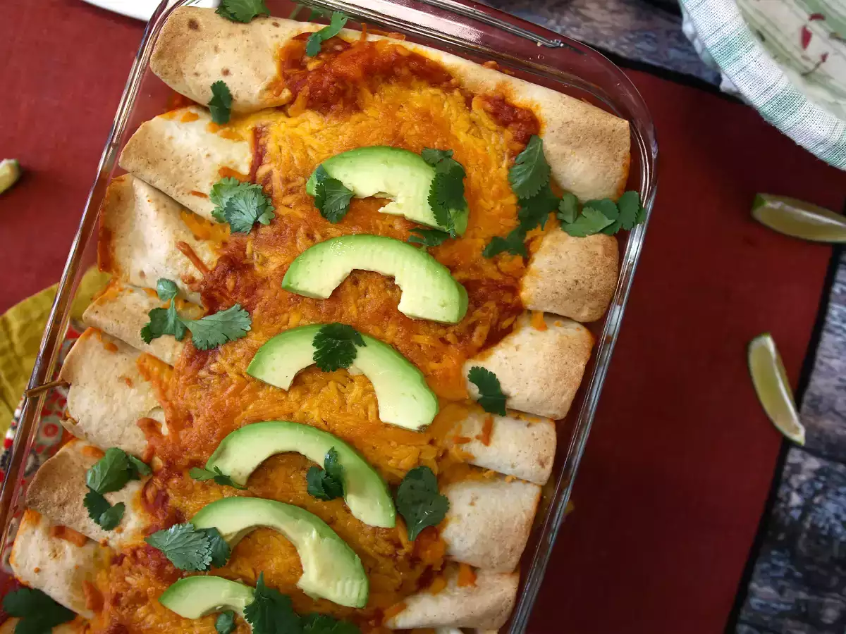 Vegetáriánus enchiladas - fotó 6