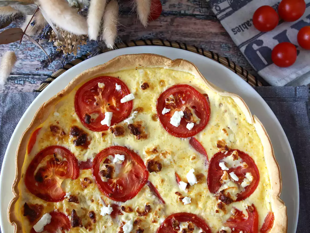 Vegetáriánus paradicsomos-feta quiche, tökéletes piknikre! - fotó 5