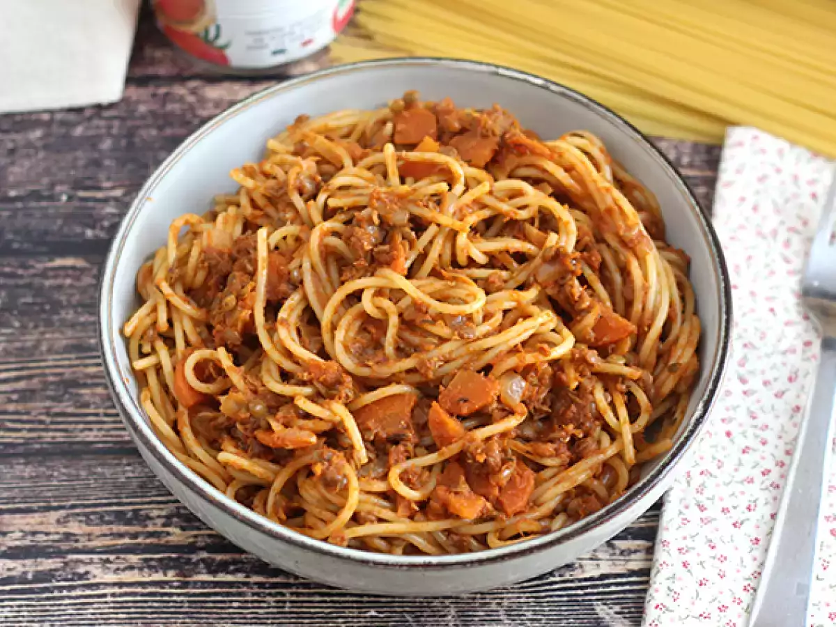 Vegetáriánus spagetti bolognese! - fotó 3