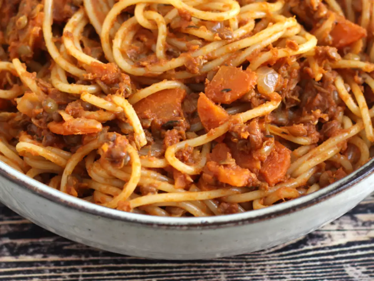 Vegetáriánus spagetti bolognese! - fotó 4