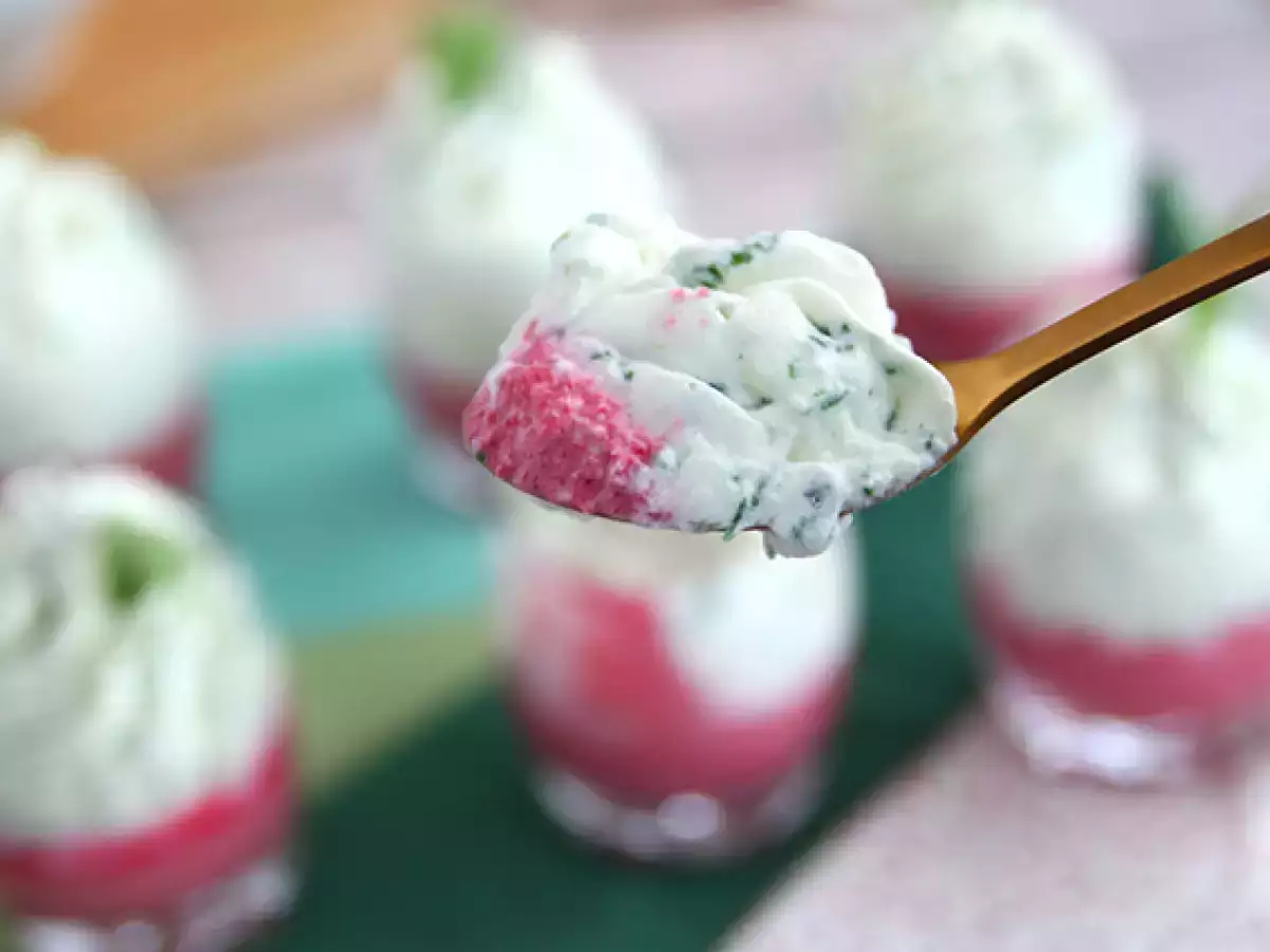 Verrines céklával és rakéta mousse-szal - fotó 4