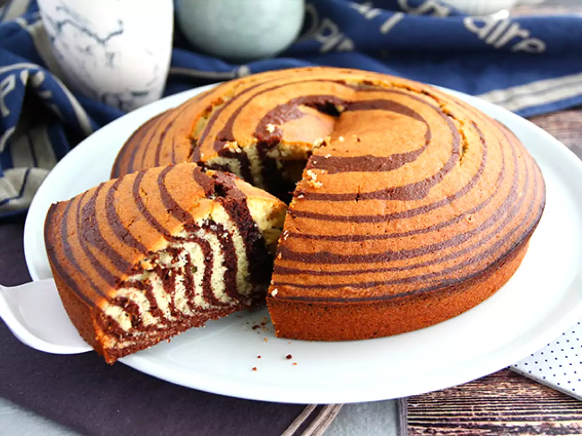 Zebra torta, egzotikus márvány (olasz márvány) - fotó 2