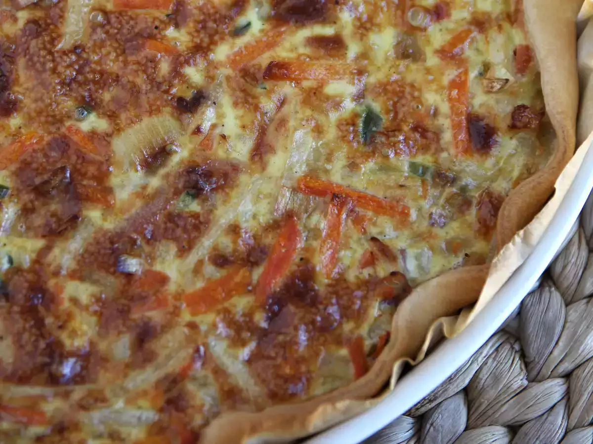 Zöldség és bacon quiche, amit mindenki szeret! - fotó 2